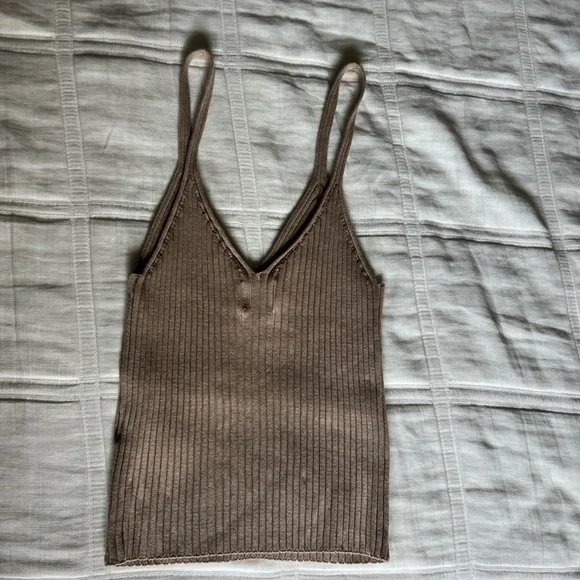 H&M Beige Ribbed Camisole - Picture 5 of 6